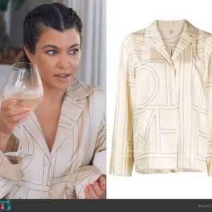 Toteme Monogram Silk Shirt